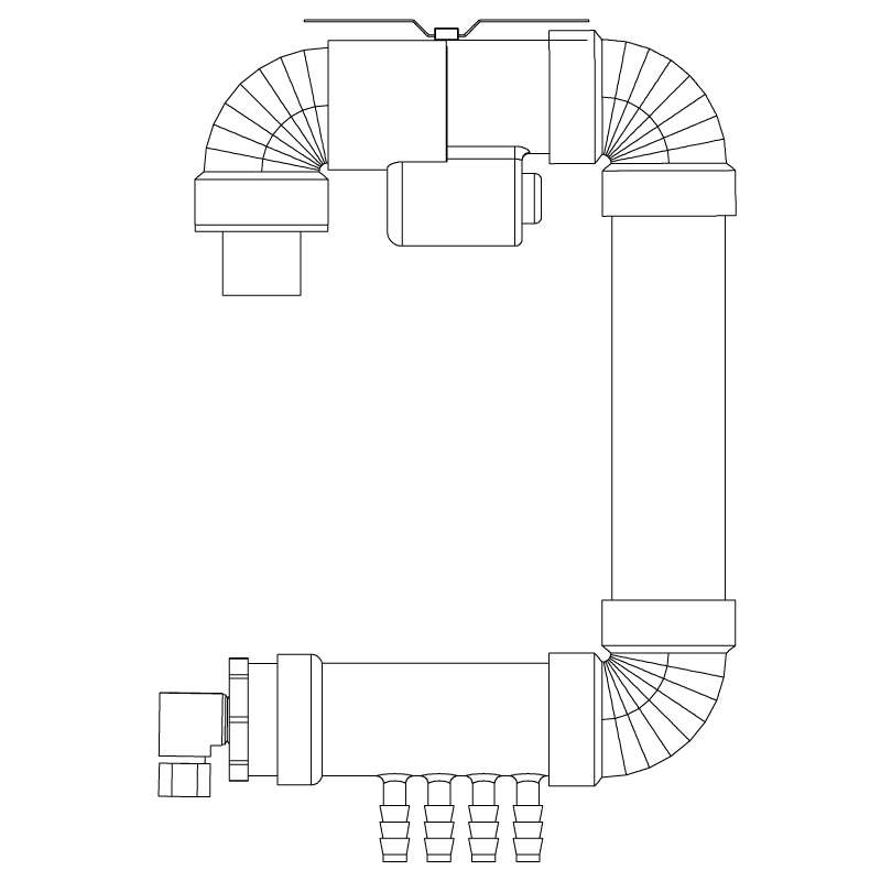 200323 air spa manifold assembly