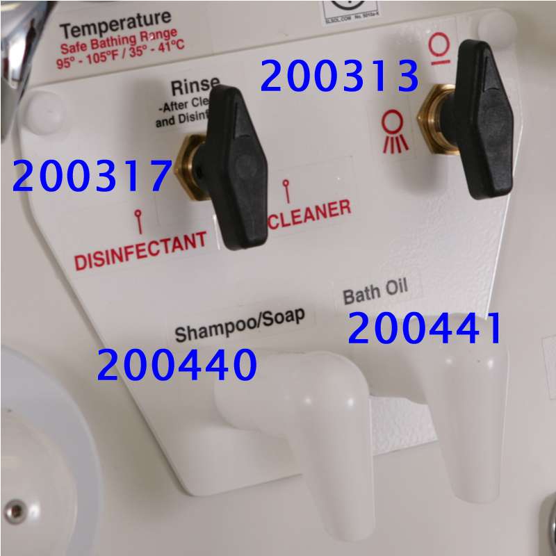 Flat solutions panel with valves and pumps mounted.