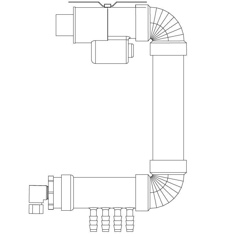 215153 air spa manifold assembly