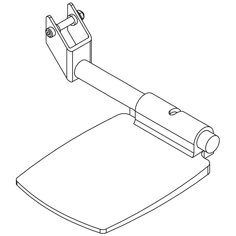 Right Foot Rest Replacement Kit Image
