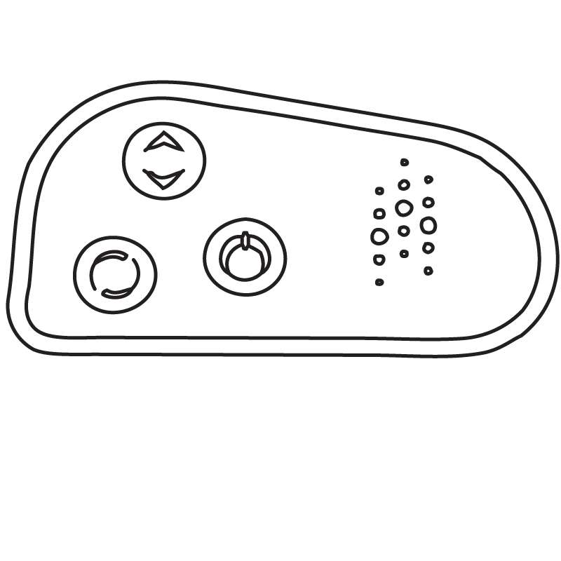 380037 air spa key pad