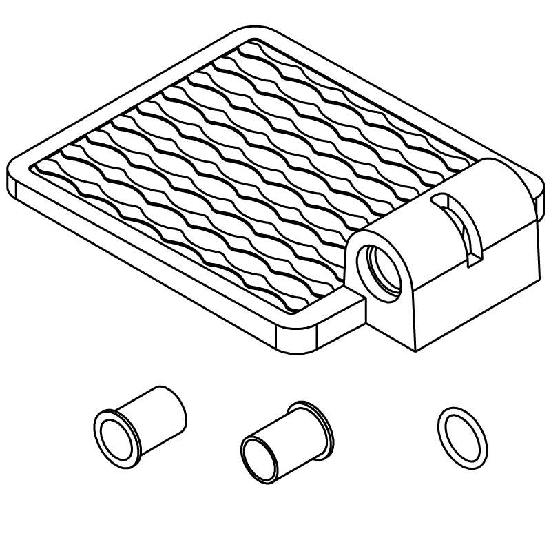 520026 foot rest replacement kit
